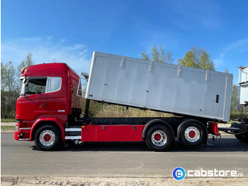 شاحنة صهريج Scania LB6X2*4HNB Euro 6 - Year 2016 - RETARDER - ALUMINIUM kipper + FLOOR  kipper aanhangwagen - Good Condition !!: صور 5
