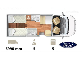 جديد كرفان فان nobel ART T-5000 Ford Transit 5 seats (2024 model): صور 4