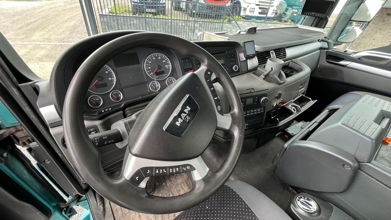شاحنة القمامة MAN TGS 26.360 Müllwagen Glas Kran Kipper: صور 7