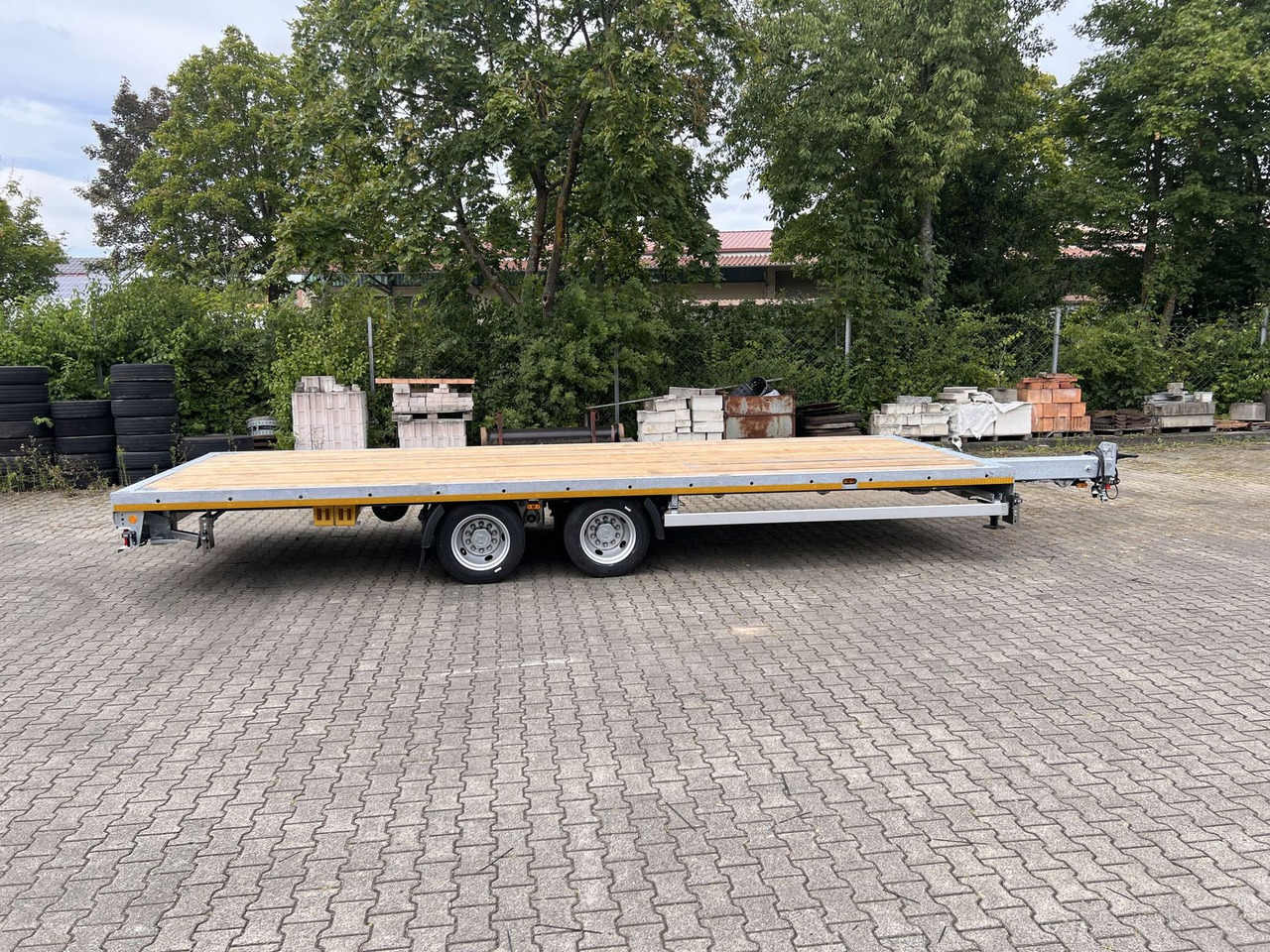 نصف مقطورة Möslein  11,9 t Tandemanhänger- Tieflader, ausziehbar: صور 12