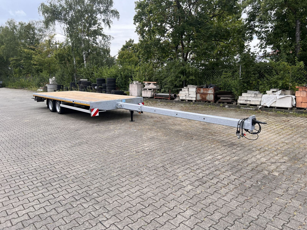 نصف مقطورة Möslein  11,9 t Tandemanhänger- Tieflader, ausziehbar: صور 13