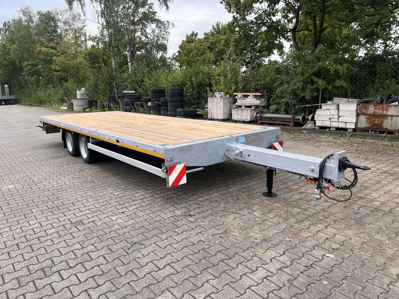 نصف مقطورة Möslein  11,9 t Tandemanhänger- Tieflader, ausziehbar: صور 10