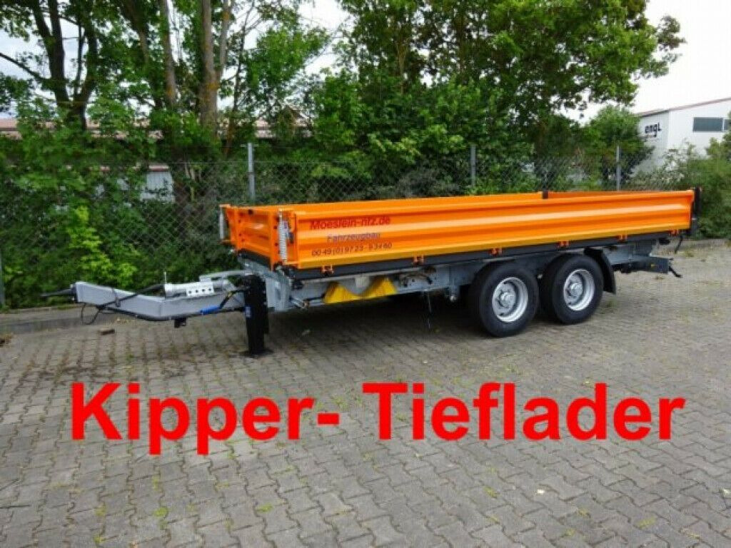 Möslein 13 t Tandem 3- Seitenkipper Tieflader-- Neufahr - قلابة مقطورة: صور 2 Möslein 13 t Tandem 3- Seitenkipper Tieflader-- Neufahr - قلابة مقطورة: صور 2