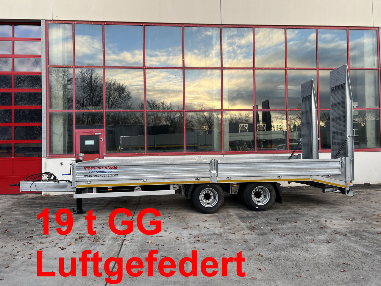 Möslein TTO 19 19 t Tandemtieflader,Neufahrzeug - عربة مسطحة منخفضة مقطورة: صور 1 Möslein TTO 19 19 t Tandemtieflader,Neufahrzeug - عربة مسطحة منخفضة مقطورة: صور 1