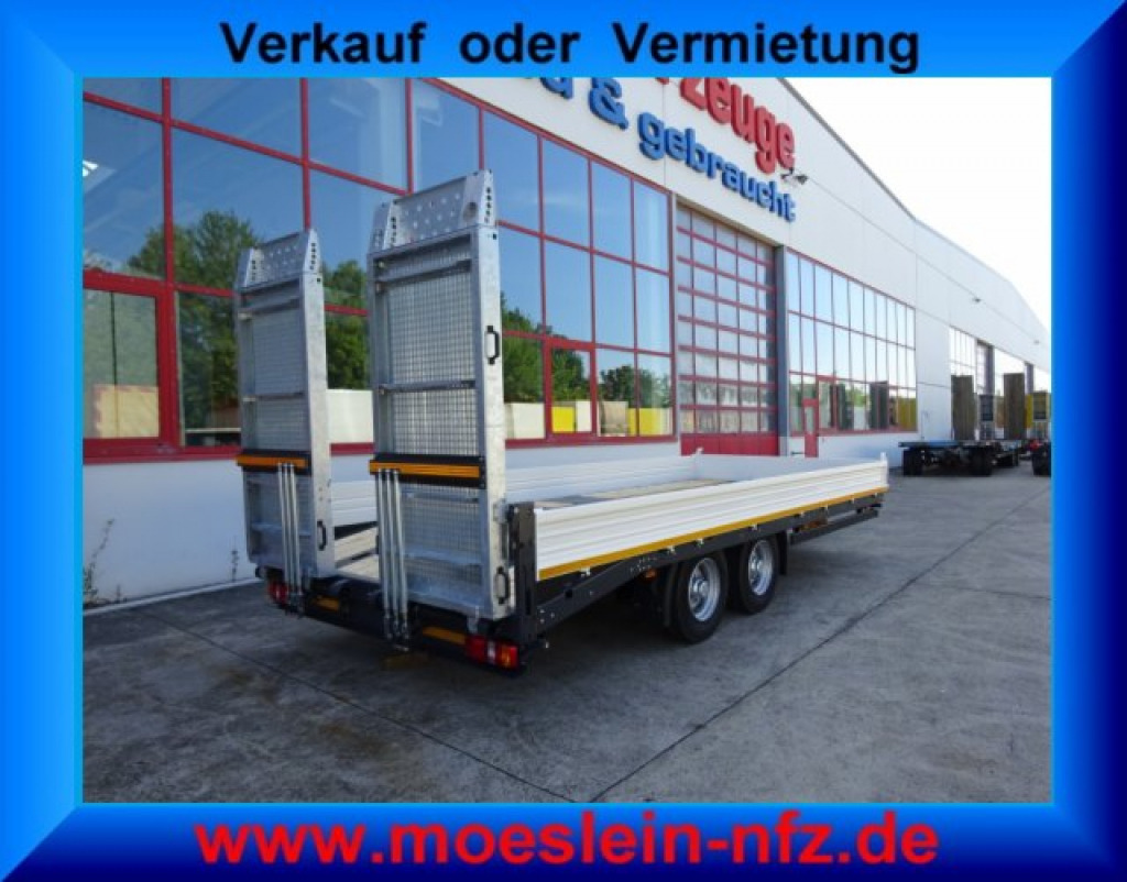 Möslein TTT 11-6,2 BR Weiß Tandemtieflader mit breiten RampenNeufahrzeug - عربة مسطحة منخفضة مقطورة: صور 2 Möslein TTT 11-6,2 BR Weiß Tandemtieflader mit breiten RampenNeufahrzeug - عربة مسطحة منخفضة مقطورة: صور 2