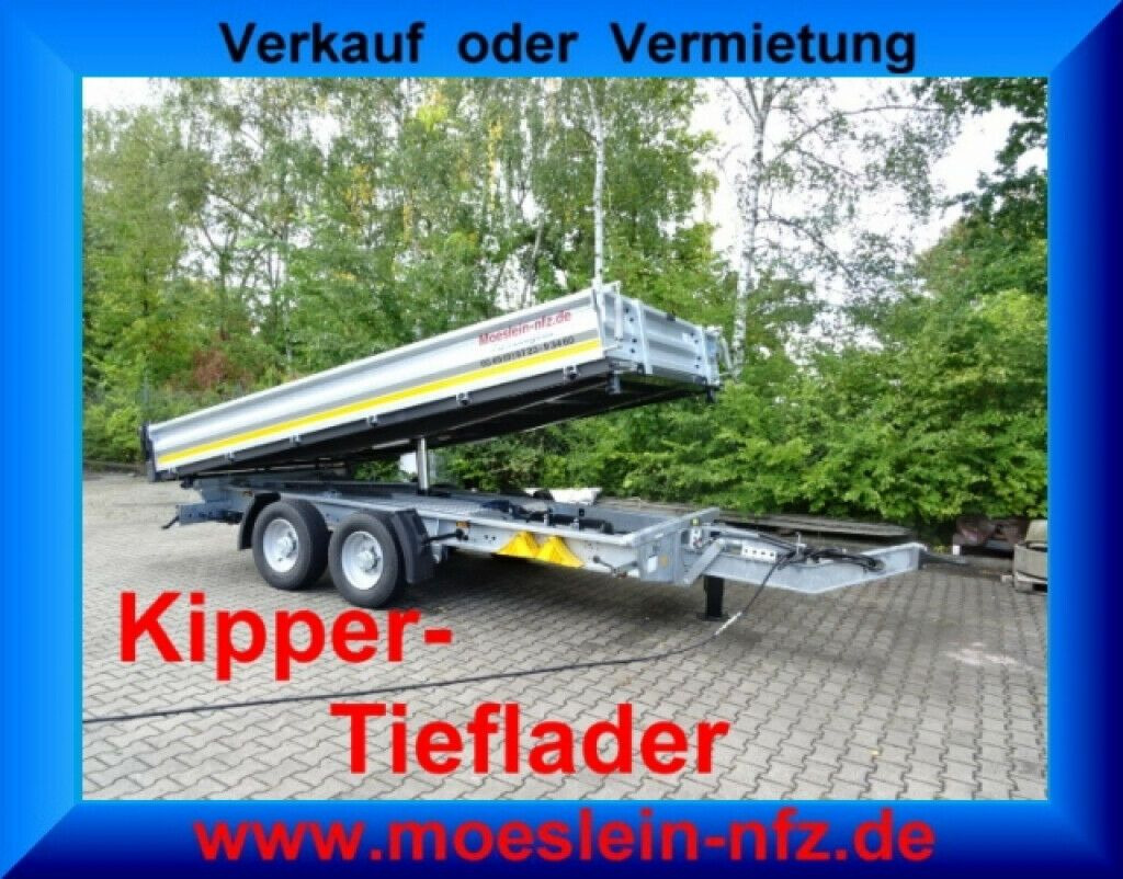 Möslein neuer Tandem 3- Seitenkipper Tieflader-- Neufah - قلابة مقطورة: صور 1 Möslein neuer Tandem 3- Seitenkipper Tieflader-- Neufah - قلابة مقطورة: صور 1