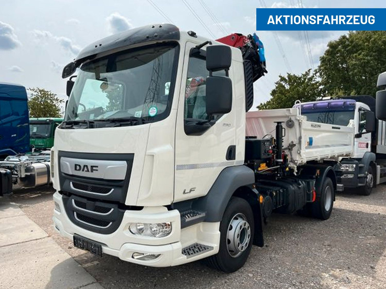 DAF LF 290 16t Meiller Krankipper Tageszulassung DAF LF 290 16t Meiller Krankipper Tageszulassung - قلابات, شاحنة كرين: صور 1 DAF LF 290 16t Meiller Krankipper Tageszulassung DAF LF 290 16t Meiller Krankipper Tageszulassung - قلابات, شاحنة كرين: صور 1