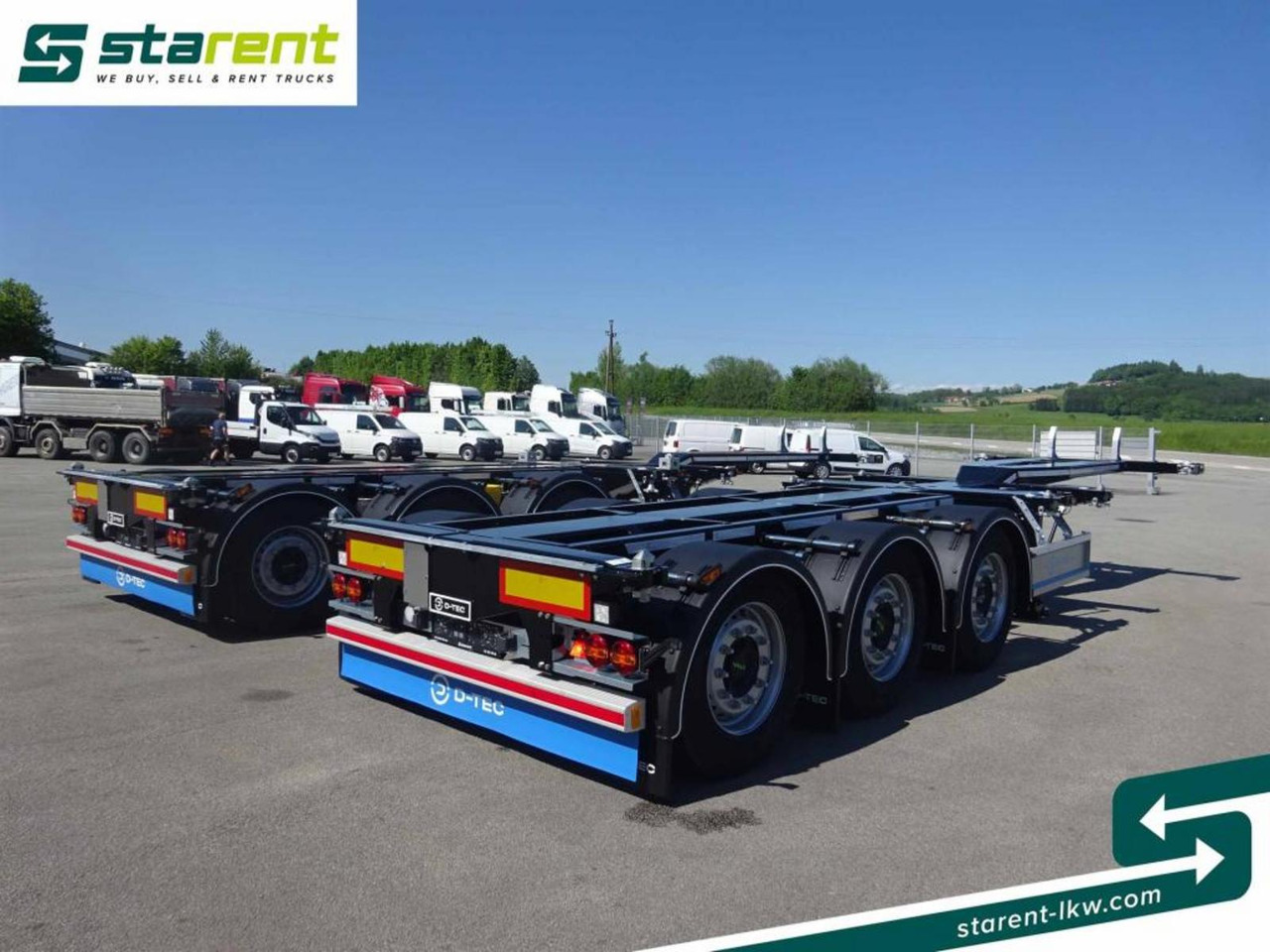 جديد شاحنات الحاويات / جسم علوي قابل للتغيير مقطورة D-TEC Flexitrailer LS Containerchassis ADR: صور 5