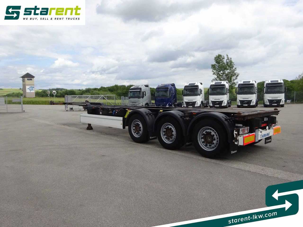 شاحنات الحاويات / جسم علوي قابل للتغيير نصف مقطورة Krone Containerchassis 1x20/2x20/1x40/1x45, Liftachse: صور 7