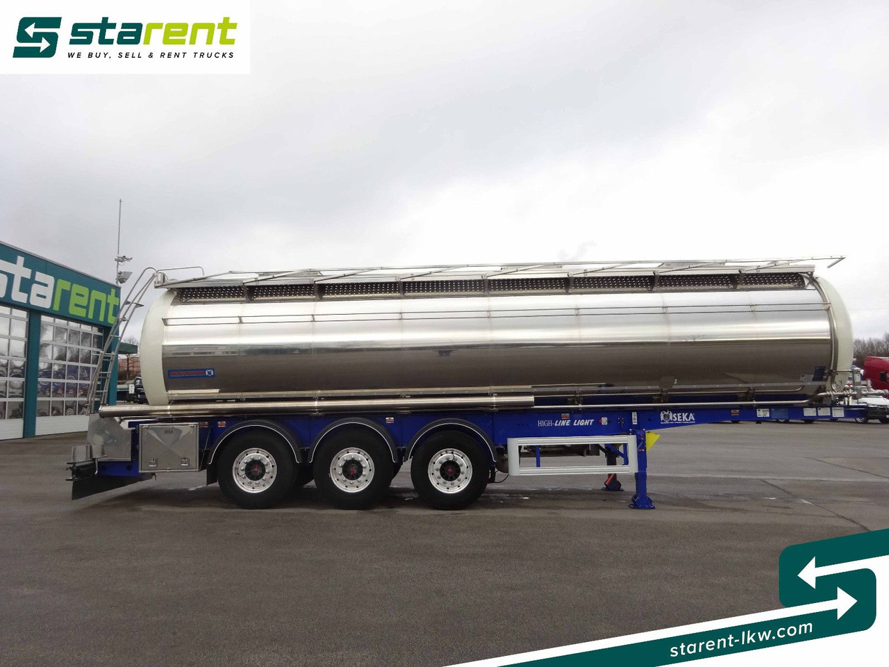 SEKA Lebensmitteltank, 31.000L, Liftachse, Alufelgen - نصف مقطورة صهريج: صور 4 SEKA Lebensmitteltank, 31.000L, Liftachse, Alufelgen - نصف مقطورة صهريج: صور 4