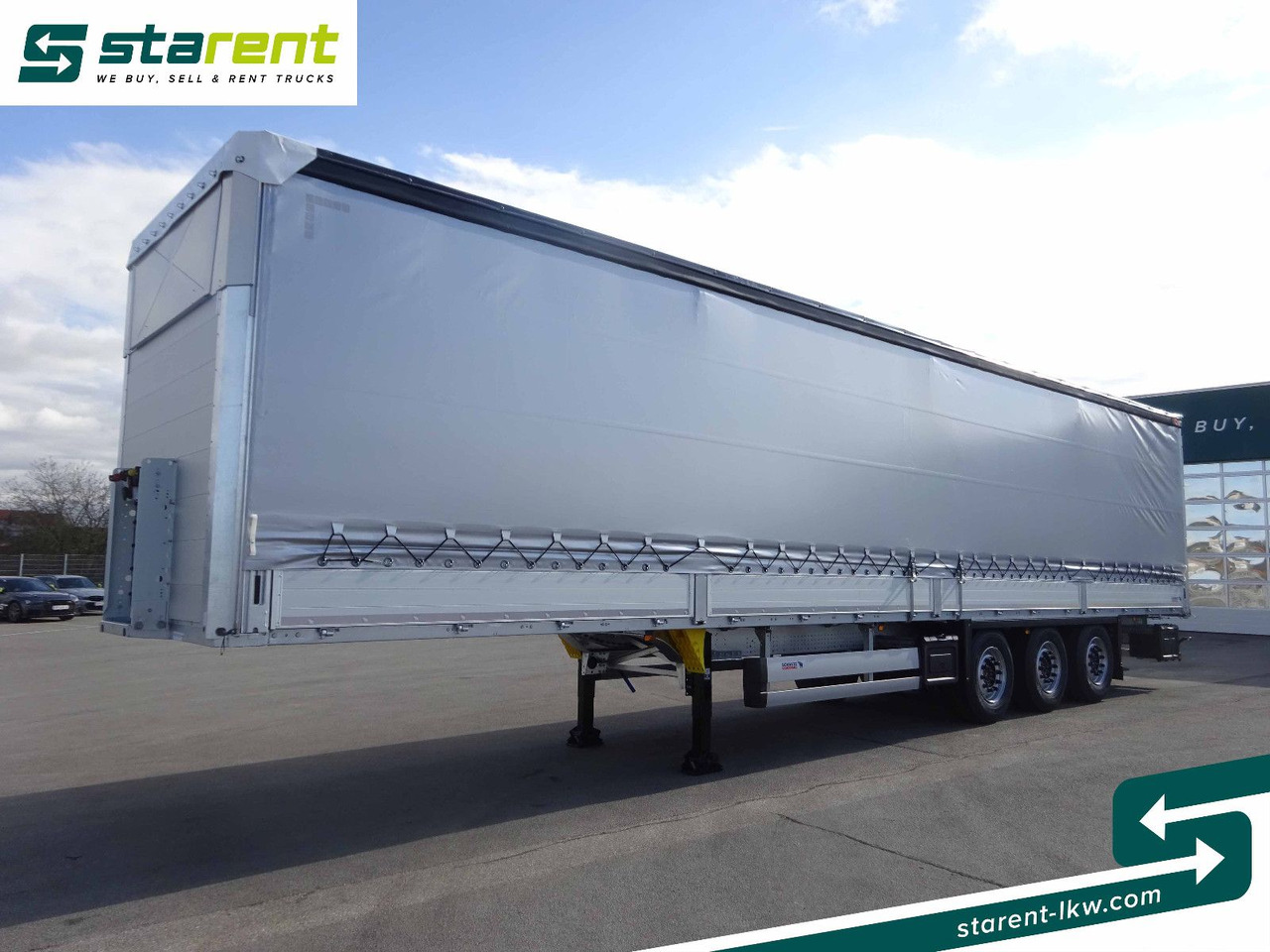 Schmitz Cargobull Tautliner, Bordwand 60cm, Hubdach, Liftachse - الخيمة نصف مقطورة: صور 1 Schmitz Cargobull Tautliner, Bordwand 60cm, Hubdach, Liftachse - الخيمة نصف مقطورة: صور 1