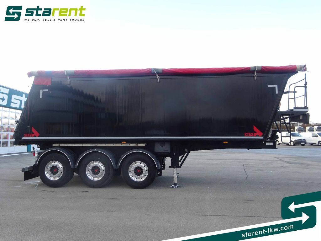 Stas 3-Achs Alu-Kipper S300CX, 35,2m³, Rüttelboden - قلابة نصف مقطورة: صور 4 Stas 3-Achs Alu-Kipper S300CX, 35,2m³, Rüttelboden - قلابة نصف مقطورة: صور 4