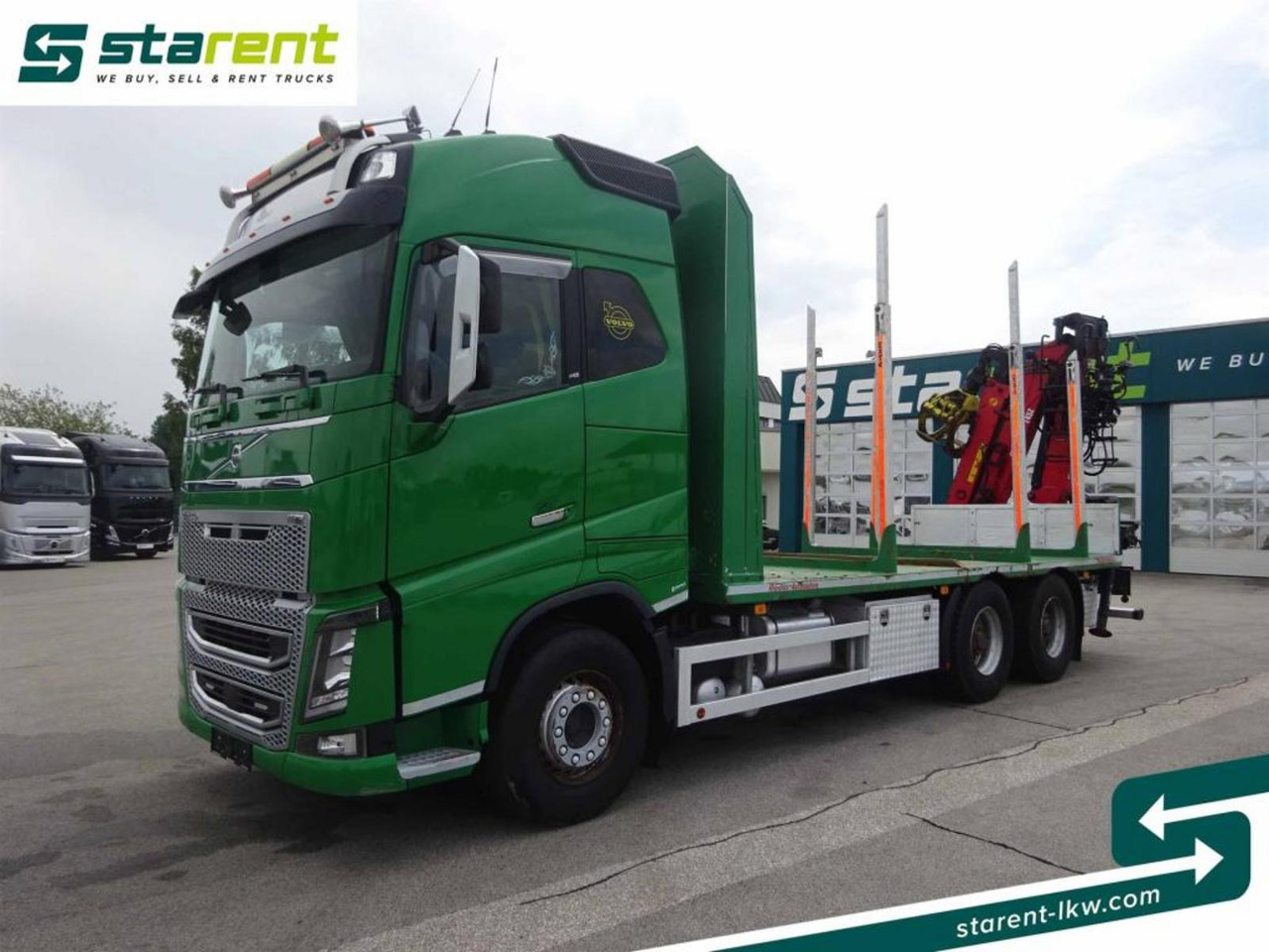 Volvo FH16 550 6x4 Holzaufbau mit Kran (Loglift 145Z) - شاحنة قطع الأشجار: صور 1 Volvo FH16 550 6x4 Holzaufbau mit Kran (Loglift 145Z) - شاحنة قطع الأشجار: صور 1
