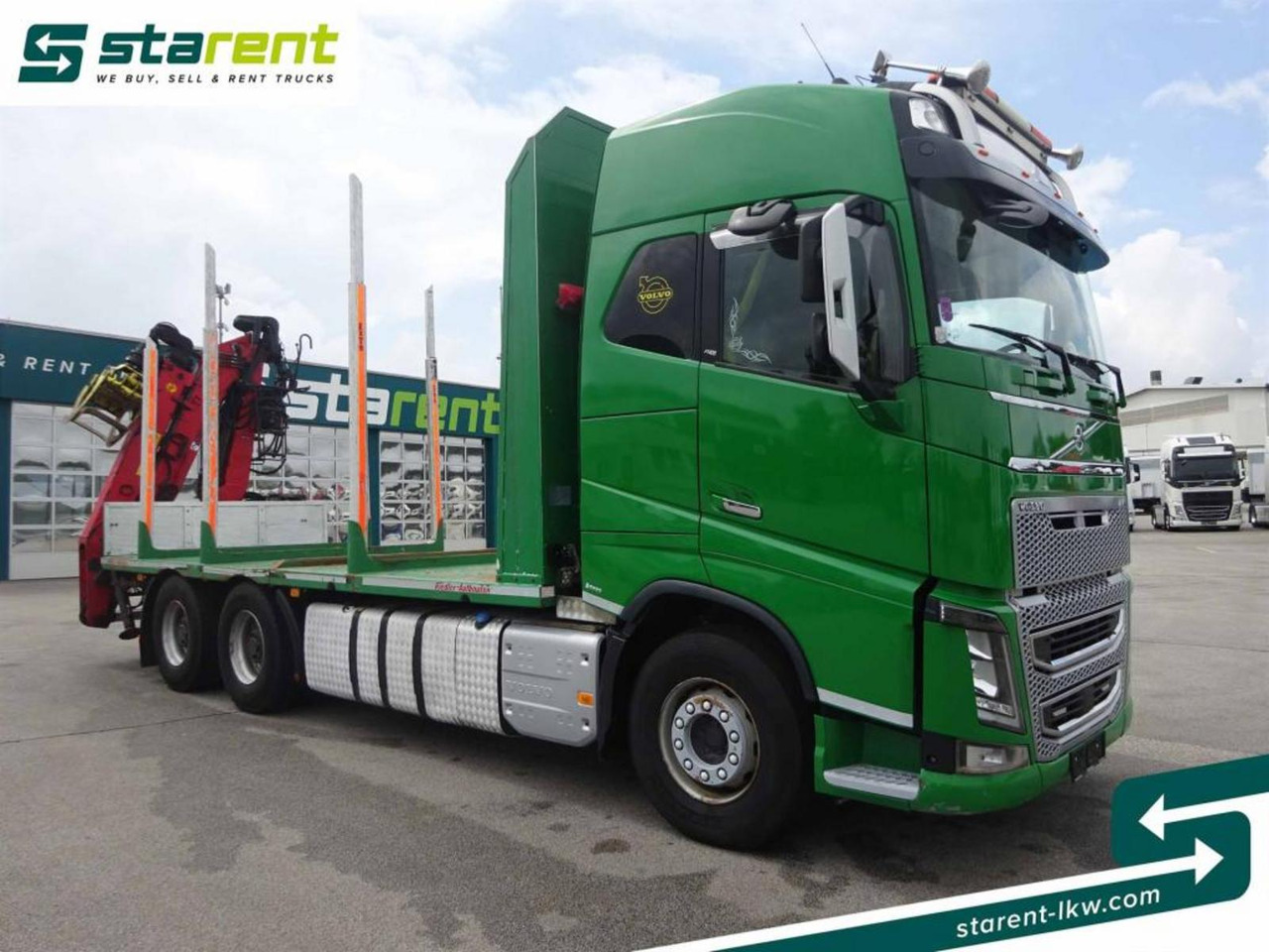 Volvo FH16 550 6x4 Holzaufbau mit Kran (Loglift 145Z) - شاحنة قطع الأشجار: صور 3 Volvo FH16 550 6x4 Holzaufbau mit Kran (Loglift 145Z) - شاحنة قطع الأشجار: صور 3