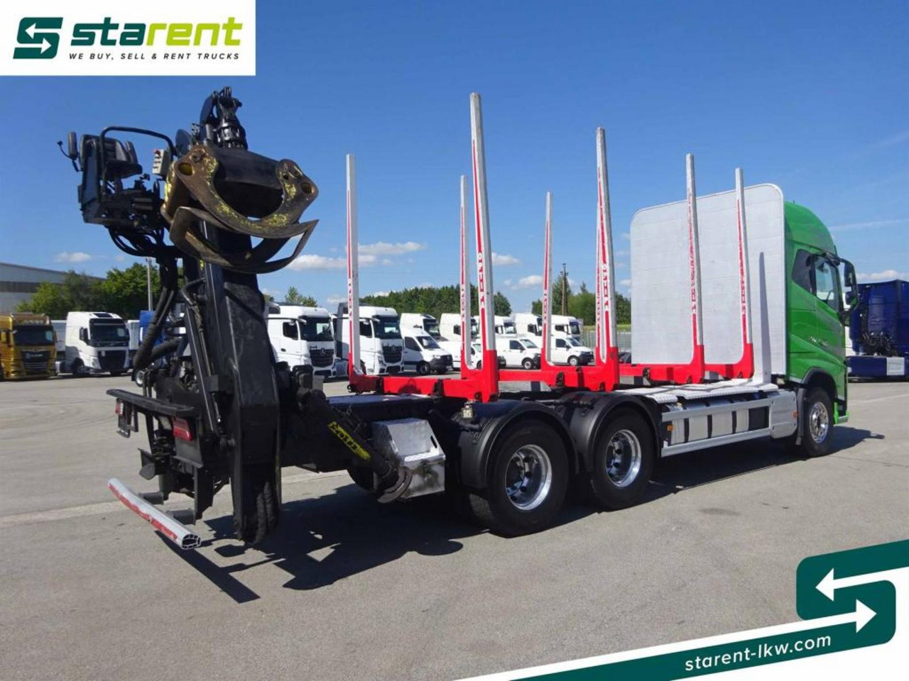 Volvo FH16 750 6x4 Holzaufbau mit Kran (Tajfun LIV120Z) - شاحنة قطع الأشجار: صور 5 Volvo FH16 750 6x4 Holzaufbau mit Kran (Tajfun LIV120Z) - شاحنة قطع الأشجار: صور 5