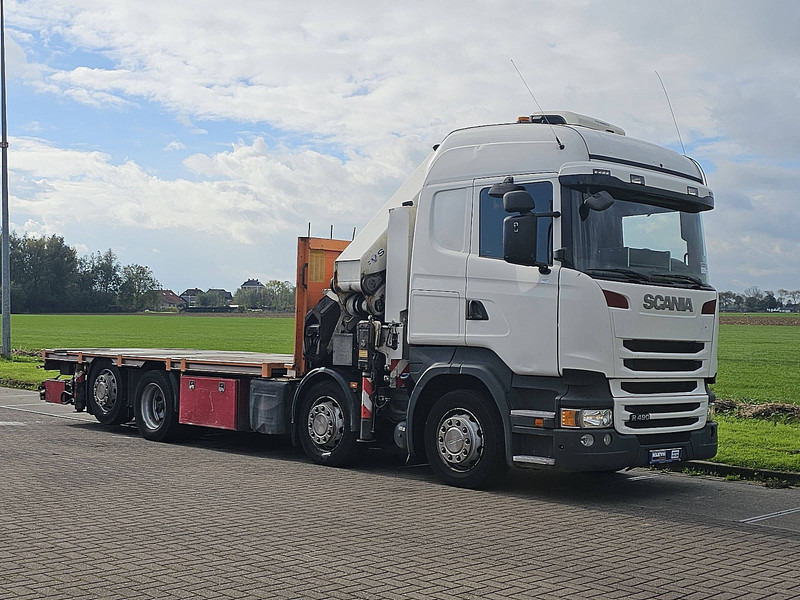 Scania R490 - شاحنات مسطحة, شاحنة كرين: صور 5 Scania R490 - شاحنات مسطحة, شاحنة كرين: صور 5