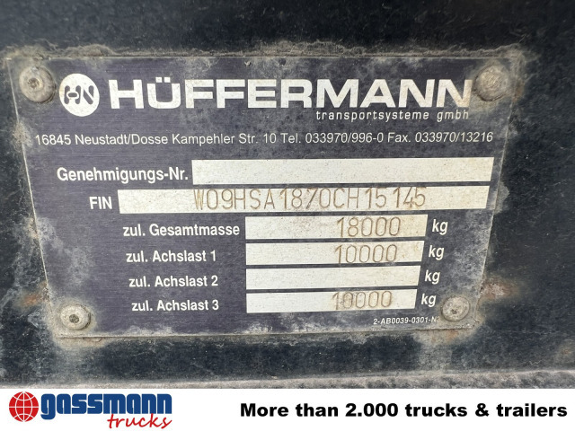 Hüffermann HSA 18.70 L Schlittenabroller - مقطورة هوك ليفت/ لود لوجر: صور 4 Hüffermann HSA 18.70 L Schlittenabroller - مقطورة هوك ليفت/ لود لوجر: صور 4