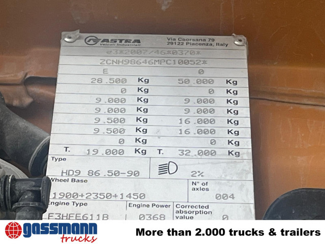 Iveco ASTRA HD9 86.50-90 8x6, Unfallschaden, Cursor 13 - الشاسيه شاحنة: صور 5 Iveco ASTRA HD9 86.50-90 8x6, Unfallschaden, Cursor 13 - الشاسيه شاحنة: صور 5