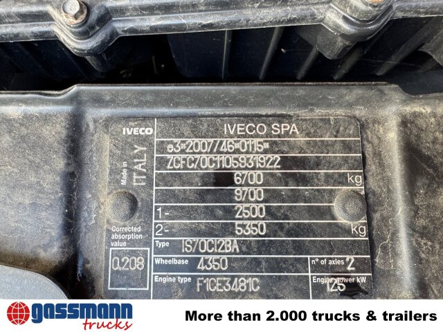 Iveco Daily 70C17 4x2 Doka, EEV, City-Abroller - شاحنة ذات الخطاف: صور 3 Iveco Daily 70C17 4x2 Doka, EEV, City-Abroller - شاحنة ذات الخطاف: صور 3