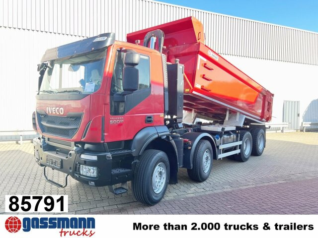 Iveco Trakker AD410T50 8x4, Stahlmulde ca. 16m³, - قلابات: صور 1 Iveco Trakker AD410T50 8x4, Stahlmulde ca. 16m³, - قلابات: صور 1