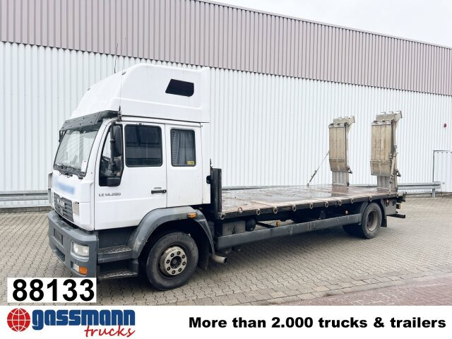 MAN LE 14.280 4x2 L, Maschinentransporter, 2x AHK - شاحنات مسطحة: صور 1 MAN LE 14.280 4x2 L, Maschinentransporter, 2x AHK - شاحنات مسطحة: صور 1