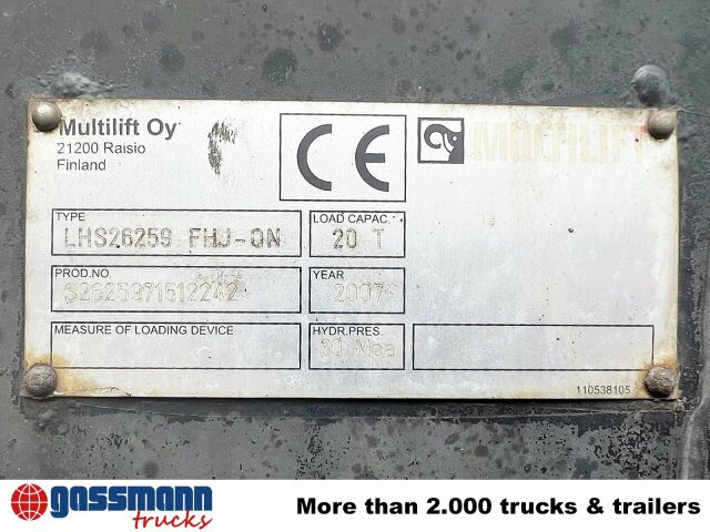 MAN TGA 26.440 6X2-2 BL, Liftachse - شاحنة ذات الخطاف: صور 2 MAN TGA 26.440 6X2-2 BL, Liftachse - شاحنة ذات الخطاف: صور 2