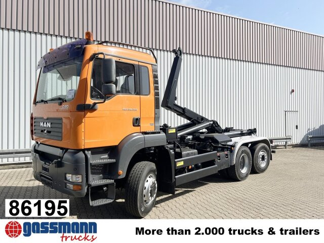 MAN TGA 28.350 6X4-4 BL, Lift-/Lenkachse, Meiller - شاحنة ذات الخطاف: صور 1 MAN TGA 28.350 6X4-4 BL, Lift-/Lenkachse, Meiller - شاحنة ذات الخطاف: صور 1