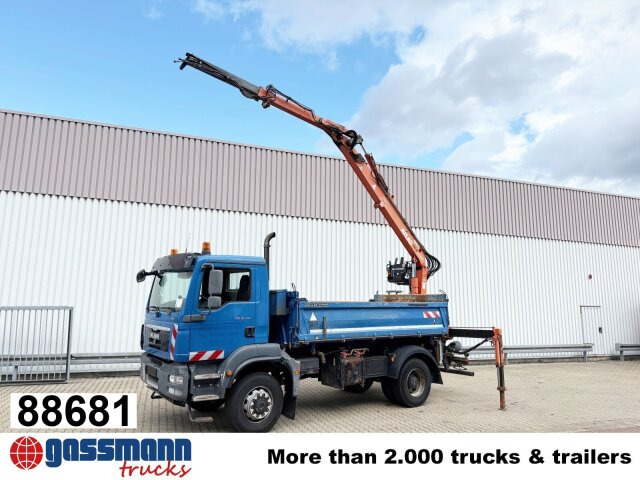 MAN TGM 18.290 4X4 BB, EEV, Heckkran Atlas AK - قلابات, شاحنة كرين: صور 1 MAN TGM 18.290 4X4 BB, EEV, Heckkran Atlas AK - قلابات, شاحنة كرين: صور 1