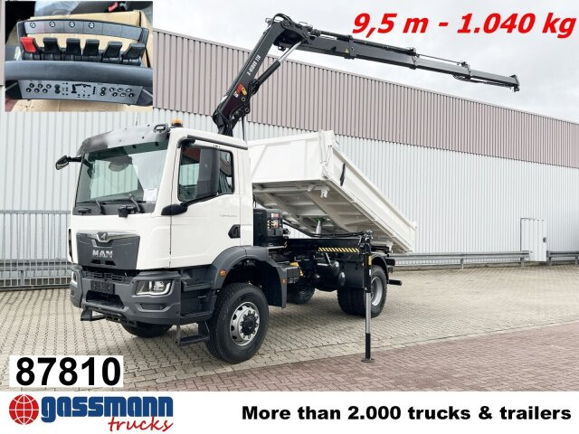 MAN TGM 18.320 4x4 BB CH mit Kran Hiab X-Hiduo - قلابات, شاحنة كرين: صور 1 MAN TGM 18.320 4x4 BB CH mit Kran Hiab X-Hiduo - قلابات, شاحنة كرين: صور 1