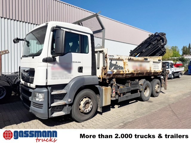MAN TGS 26.360 6x2-4 BL, 2-Seiten-Kipper, Heckkran - قلابات, شاحنة كرين: صور 3 MAN TGS 26.360 6x2-4 BL, 2-Seiten-Kipper, Heckkran - قلابات, شاحنة كرين: صور 3