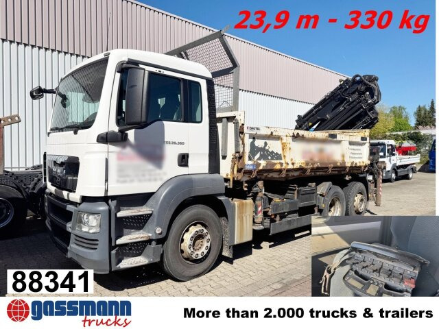 MAN TGS 26.360 6x2-4 BL, 2-Seiten-Kipper, Heckkran - قلابات, شاحنة كرين: صور 1 MAN TGS 26.360 6x2-4 BL, 2-Seiten-Kipper, Heckkran - قلابات, شاحنة كرين: صور 1