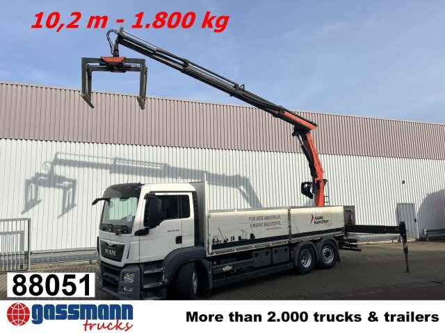 MAN TGS 26.400 6x2-4 LL, Navi, Lenk-/Liftachse, - شاحنات مسطحة, شاحنة كرين: صور 1 MAN TGS 26.400 6x2-4 LL, Navi, Lenk-/Liftachse, - شاحنات مسطحة, شاحنة كرين: صور 1