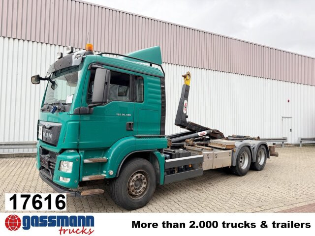 MAN TGS 26.480 6x4 BL, Motorabtrieb, Navi, Intarder, - شاحنة ذات الخطاف: صور 1 MAN TGS 26.480 6x4 BL, Motorabtrieb, Navi, Intarder, - شاحنة ذات الخطاف: صور 1
