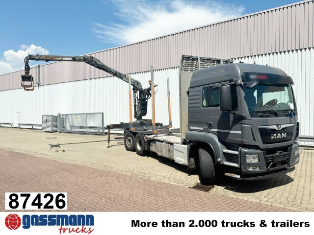 MAN TGS 26.500 6X4H-4 BL, PriTarder, HydroDrive, - شاحنة قطع الأشجار, شاحنة كرين: صور 1 MAN TGS 26.500 6X4H-4 BL, PriTarder, HydroDrive, - شاحنة قطع الأشجار, شاحنة كرين: صور 1