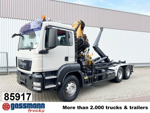 MAN TGS 33.440 6X4 BL mit Kran Effer 165-3S, Funk - شاحنة ذات الخطاف, شاحنة كرين: صور 1 MAN TGS 33.440 6X4 BL mit Kran Effer 165-3S, Funk - شاحنة ذات الخطاف, شاحنة كرين: صور 1