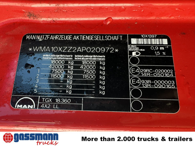 MAN TGX 18.360 4X2 LL, Fahrschule - شاحنات الحاويات / جسم علوي قابل للتغيير شاحنة: صور 3 MAN TGX 18.360 4X2 LL, Fahrschule - شاحنات الحاويات / جسم علوي قابل للتغيير شاحنة: صور 3