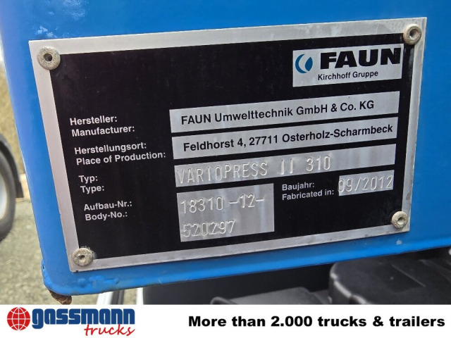 Mercedes-Benz Actros 2032 LA 4x4, Faun Variopress 310 ca. - شاحنة القمامة: صور 4 Mercedes-Benz Actros 2032 LA 4x4, Faun Variopress 310 ca. - شاحنة القمامة: صور 4
