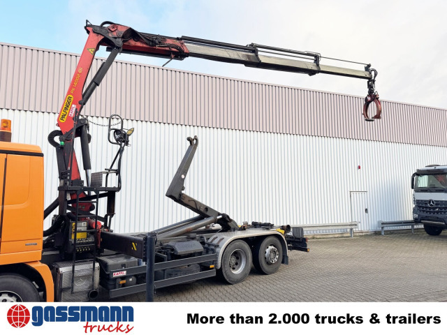 شاحنة ذات الخطاف, شاحنة كرين Mercedes-Benz Actros 2541 L 6x2, Lenkachse, Meiller RK 20.65,: صور 12