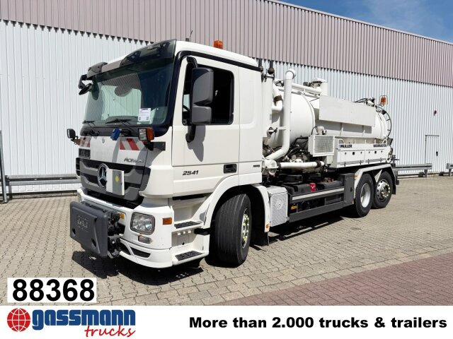 Mercedes-Benz Actros 2541 L 6x2, Müller Saug-/Spülwagen ca. - سياره كنس شوارع: صور 1 Mercedes-Benz Actros 2541 L 6x2, Müller Saug-/Spülwagen ca. - سياره كنس شوارع: صور 1