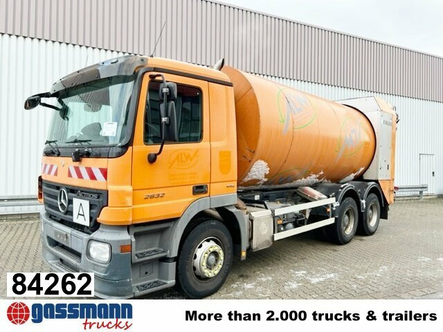 Mercedes-Benz Actros 2632/41 6x4, FAUN Rotopress 520, - شاحنة القمامة: صور 1 Mercedes-Benz Actros 2632/41 6x4, FAUN Rotopress 520, - شاحنة القمامة: صور 1