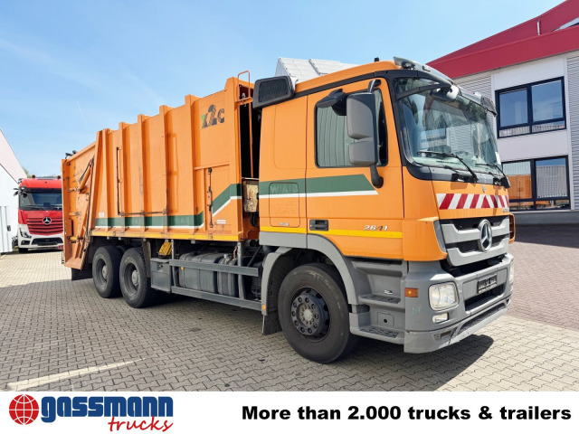 شاحنة القمامة لنقل القمامة Mercedes-Benz Actros 2641/48 L 6x4, Haller M21X2C, Zöller: صور 9
