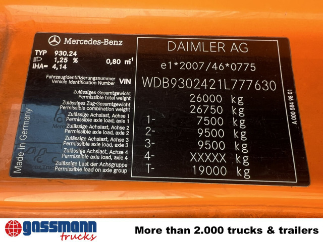 Mercedes-Benz Actros 2641/48 L 6x4, Seilabroller, Haller - شاحنة القمامة: صور 3 Mercedes-Benz Actros 2641/48 L 6x4, Seilabroller, Haller - شاحنة القمامة: صور 3