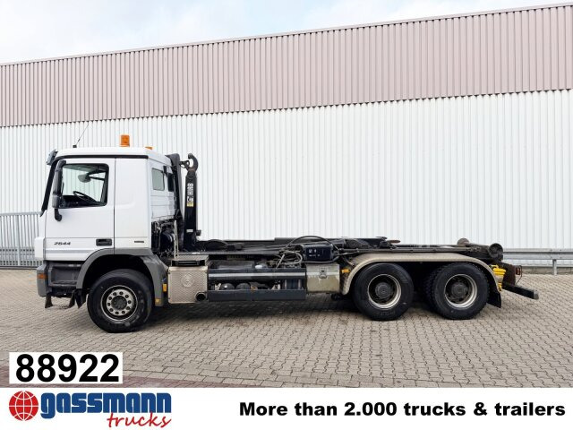 Mercedes-Benz Actros 2644 L 6x4 - شاحنة ذات الخطاف: صور 1 Mercedes-Benz Actros 2644 L 6x4 - شاحنة ذات الخطاف: صور 1