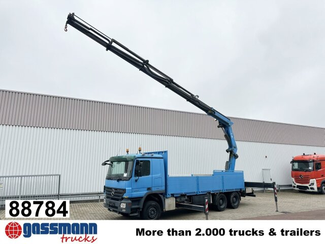 Mercedes-Benz Actros 2741 L 6x4, Twist-Lock ausz. auf 3m, - شاحنات مسطحة, شاحنة كرين: صور 1 Mercedes-Benz Actros 2741 L 6x4, Twist-Lock ausz. auf 3m, - شاحنات مسطحة, شاحنة كرين: صور 1