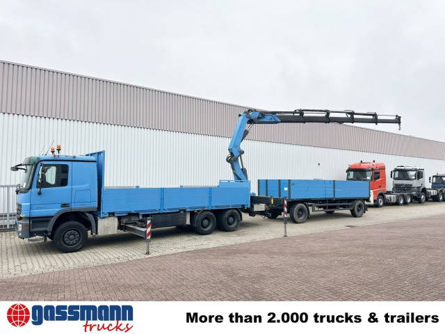 Mercedes-Benz Actros 2741 L 6x4, Twist-Lock ausz. auf 3m, - شاحنات مسطحة, شاحنة كرين: صور 3 Mercedes-Benz Actros 2741 L 6x4, Twist-Lock ausz. auf 3m, - شاحنات مسطحة, شاحنة كرين: صور 3