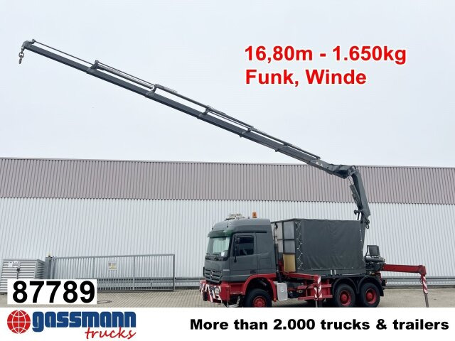 Mercedes-Benz Actros 3346 AK 6x6, 134t Anhängelast WSK, - شاحنات مسطحة, شاحنة كرين: صور 1 Mercedes-Benz Actros 3346 AK 6x6, 134t Anhängelast WSK, - شاحنات مسطحة, شاحنة كرين: صور 1
