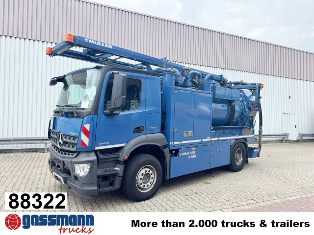 Mercedes-Benz Arocs 1843 L 4x2, Müller Canalmaster ca. 8m³, - سياره كنس شوارع: صور 1 Mercedes-Benz Arocs 1843 L 4x2, Müller Canalmaster ca. 8m³, - سياره كنس شوارع: صور 1