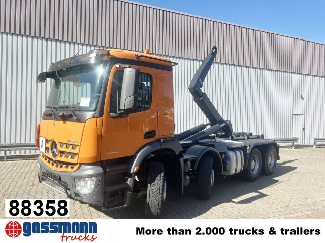Mercedes-Benz Arocs 3243 LK 8x4/4, Motorabtrieb - شاحنة ذات الخطاف: صور 1 Mercedes-Benz Arocs 3243 LK 8x4/4, Motorabtrieb - شاحنة ذات الخطاف: صور 1