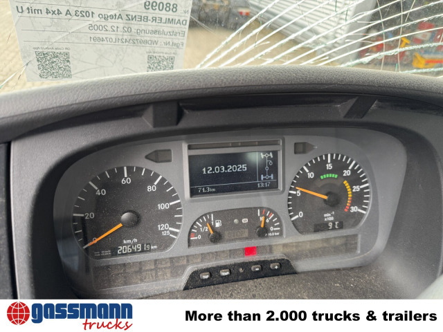 Mercedes-Benz Atego 1023 A 4x4, Einzelbereifung, Heckkran - الشاسيه شاحنة, شاحنة كرين: صور 2 Mercedes-Benz Atego 1023 A 4x4, Einzelbereifung, Heckkran - الشاسيه شاحنة, شاحنة كرين: صور 2