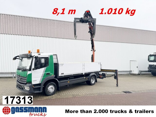 Mercedes-Benz Atego 1223 L 4x2 mit Heckkran Atlas 88.3-A2L, - شاحنات مسطحة, شاحنة كرين: صور 1 Mercedes-Benz Atego 1223 L 4x2 mit Heckkran Atlas 88.3-A2L, - شاحنات مسطحة, شاحنة كرين: صور 1